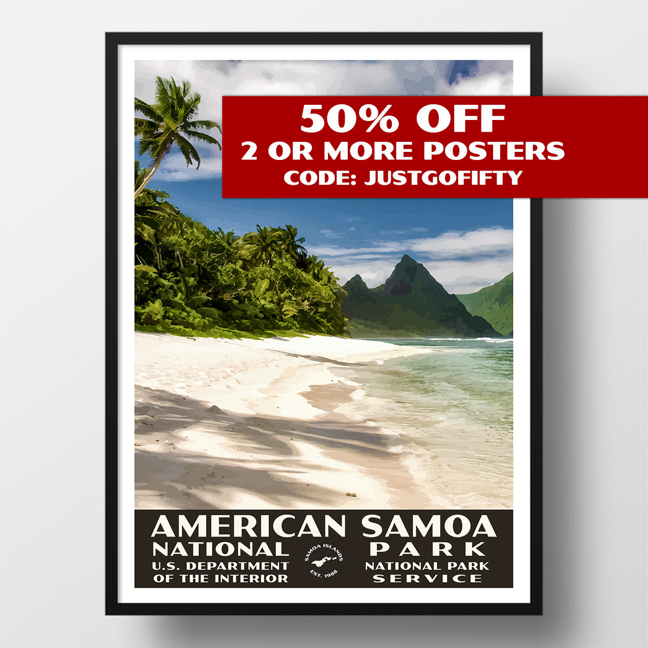 american samoa national park poster