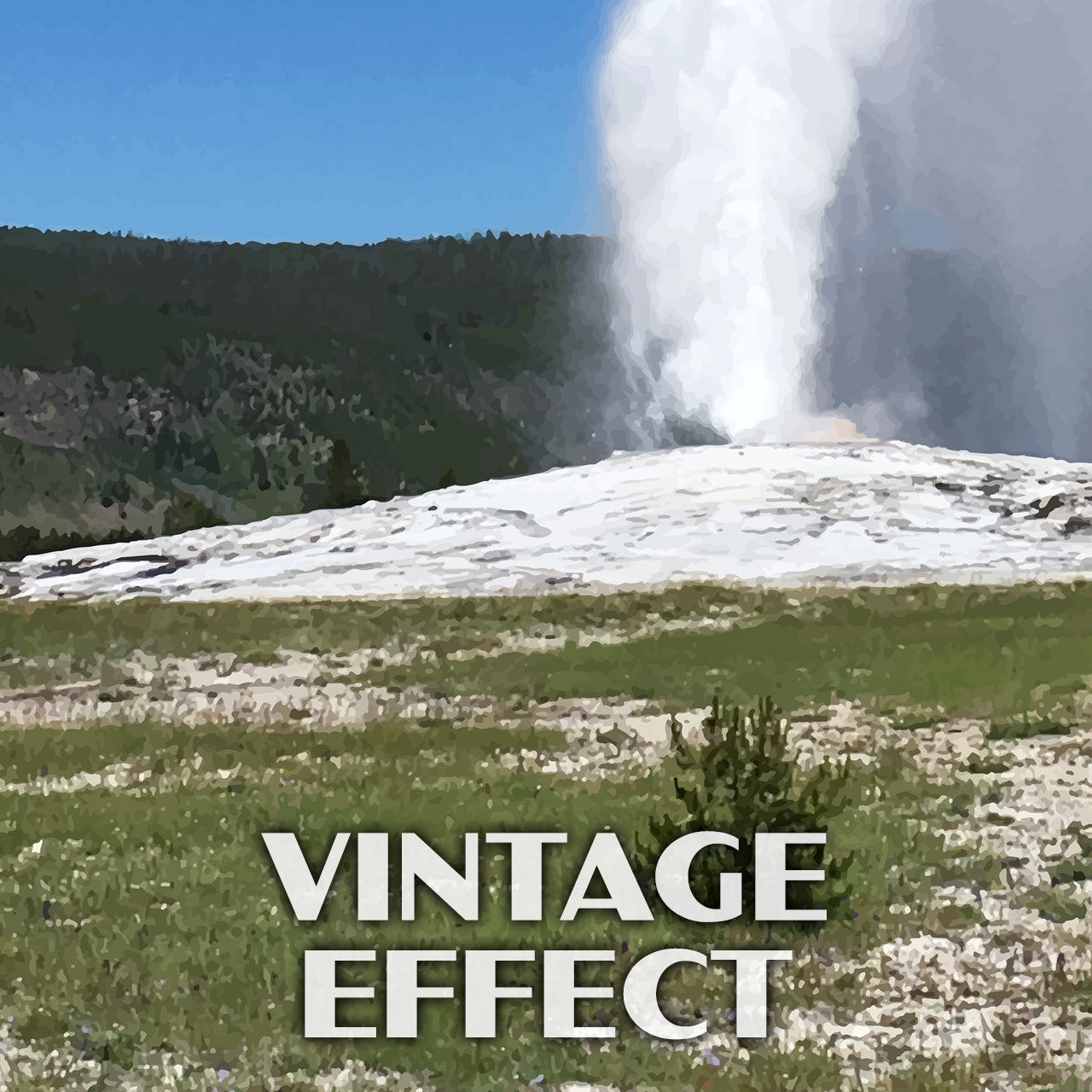 Yellowstone National Park Poster-WPA (Old Faithful)