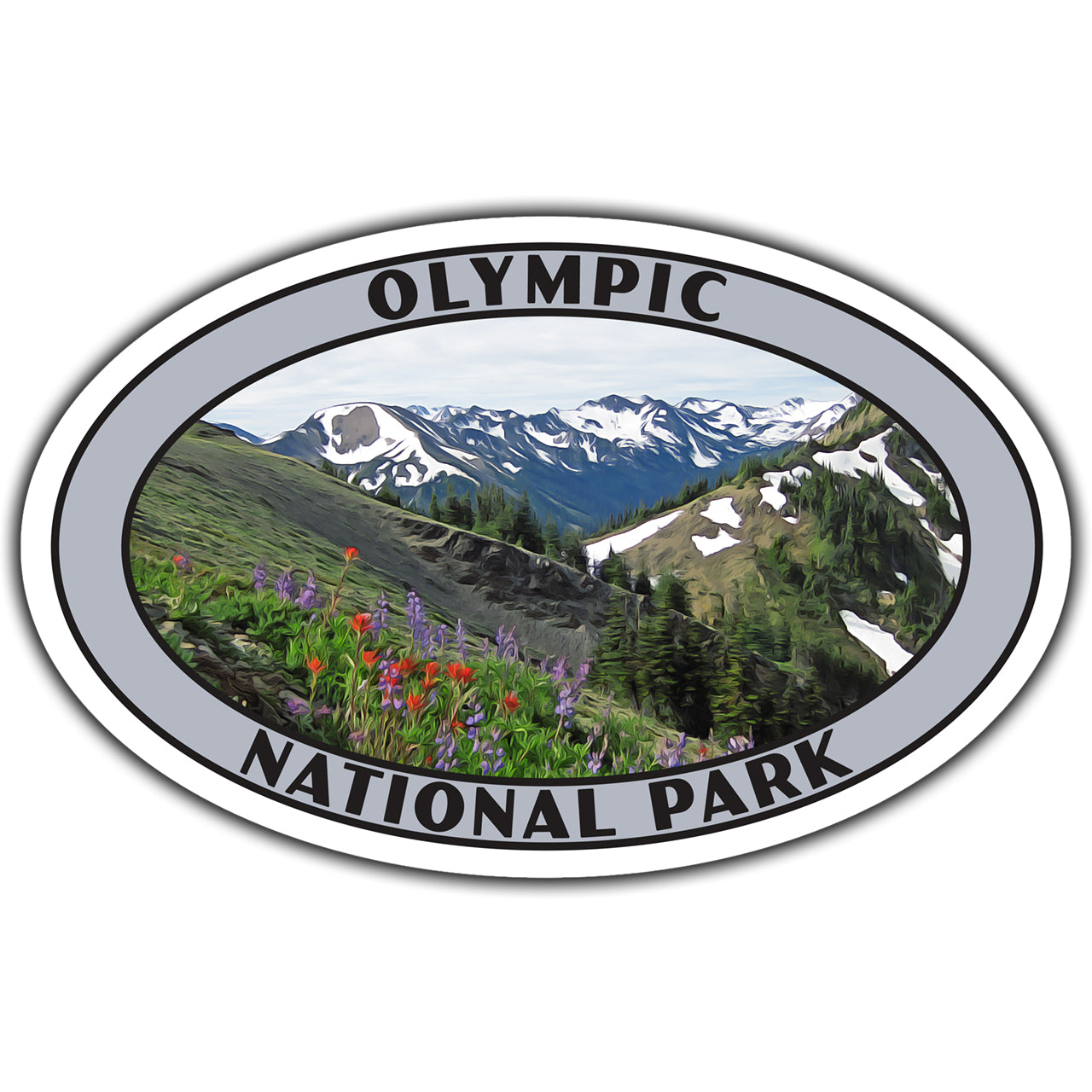 Olympic National Park Sticker (Hurricane Ridge) – Just Go Travel Studios
