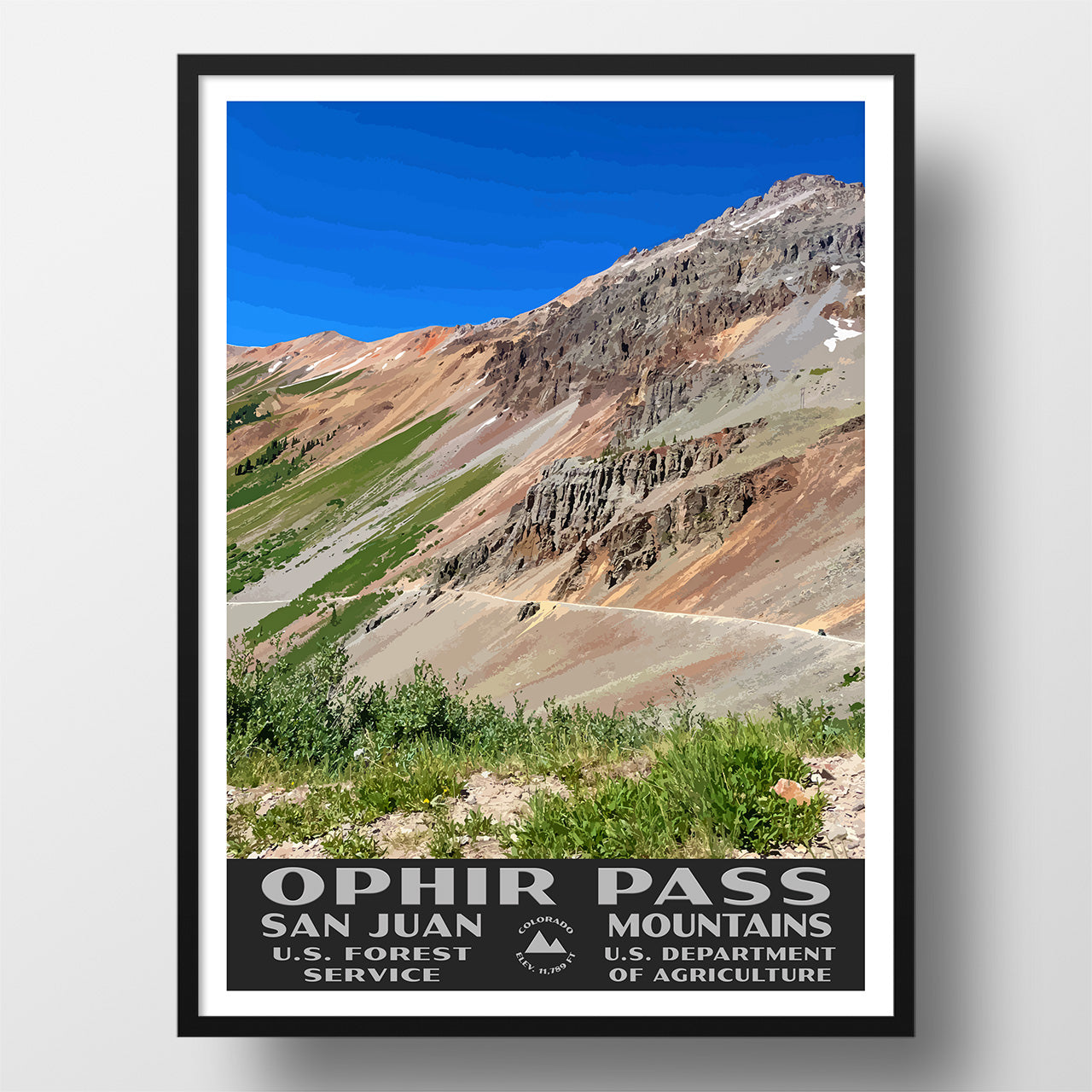 ophir pass poster san juan national forest poster