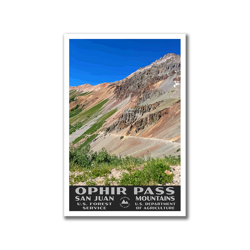 San Juan National Forest Poster-WPA (Ophir Pass)