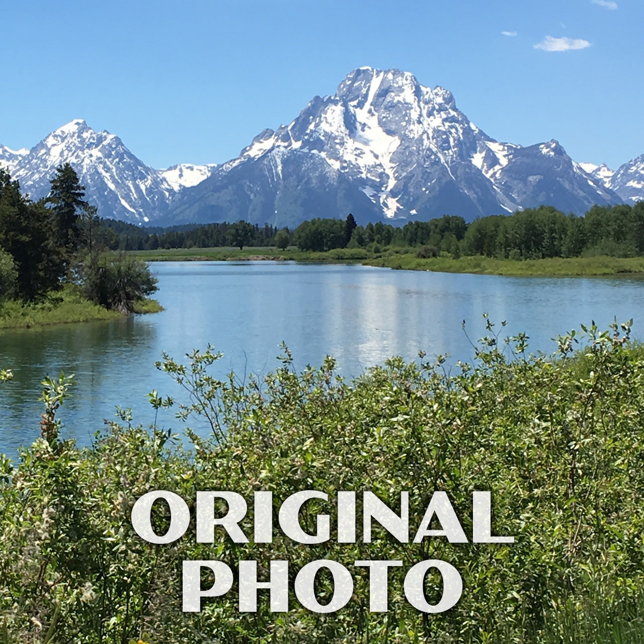 Grand Teton National Park Poster-WPA (Oxbow Bend)