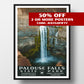 Palouse Falls State Park Poster-WPA (Waterfall Up Close)