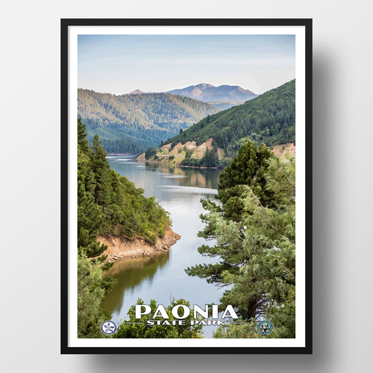 Paonia State Park Poster - WPA (River) - CPF / PSP