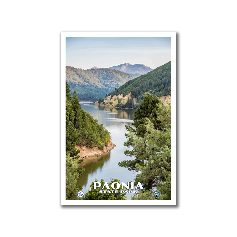 Paonia State Park Poster - WPA (River) - CPF / PSP