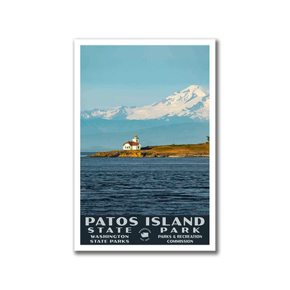 Patos Island State Park Poster-WPA (Lighthouse)