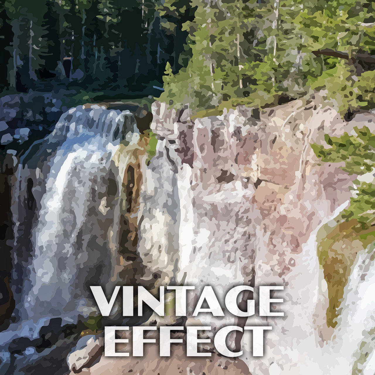 Newberry National Volcanic Monument Poster-WPA (Paulina Falls)