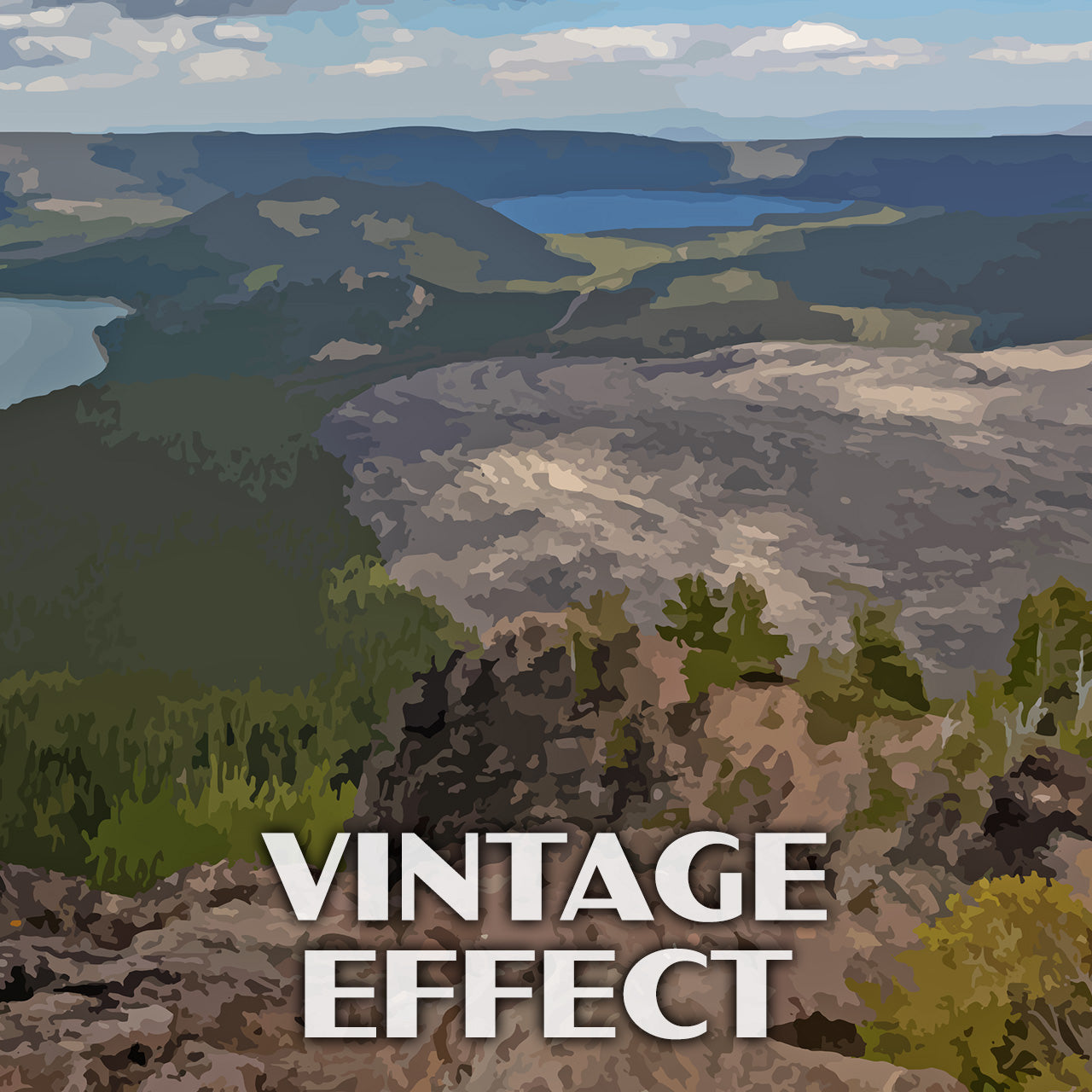 Newberry National Volcanic Monument Poster-WPA (Paulina Peak)