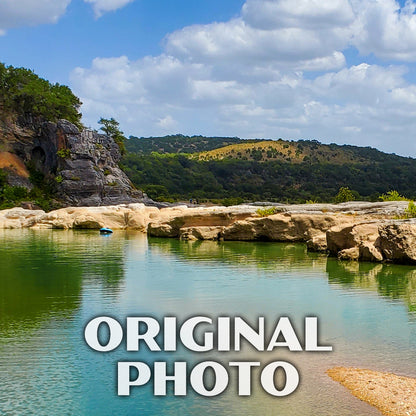Pedernales Falls State Park Poster-WPA (On the River)