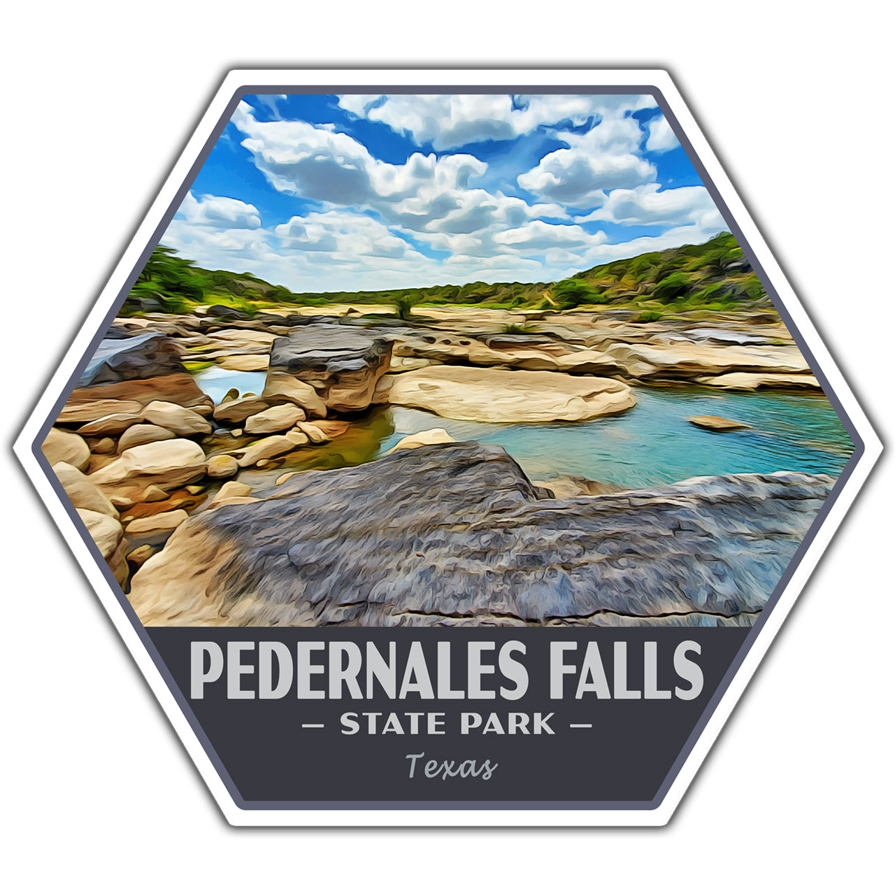 Pedernales Falls state park sticker