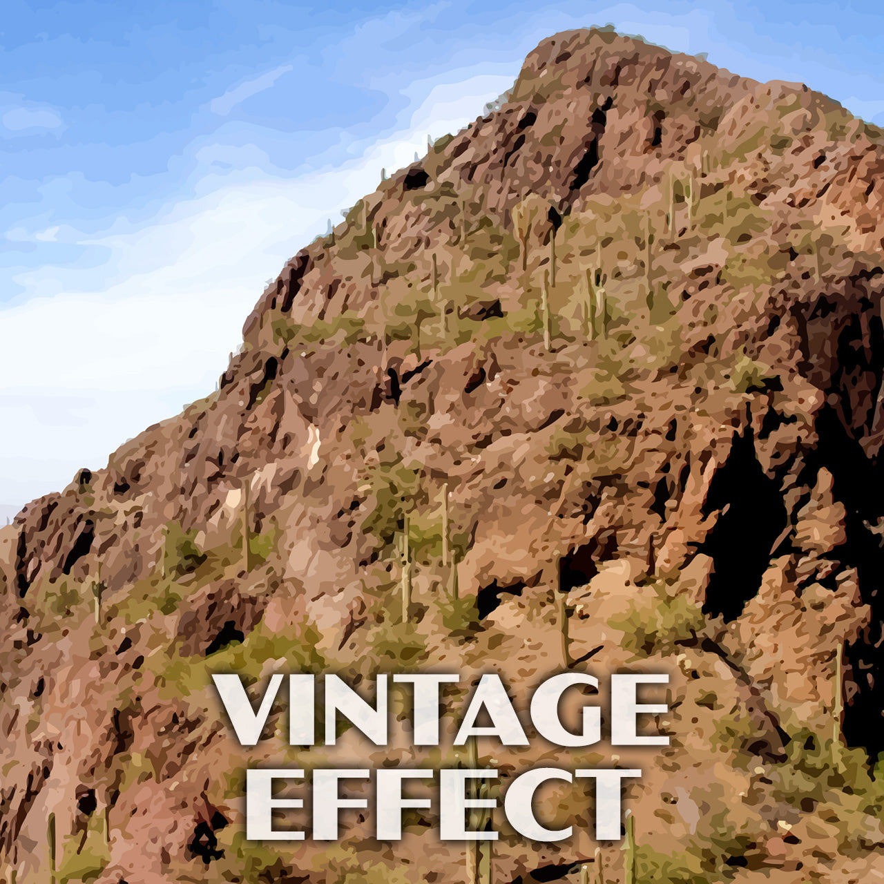 Picacho Peak State Park Poster-WPA (Peak View)