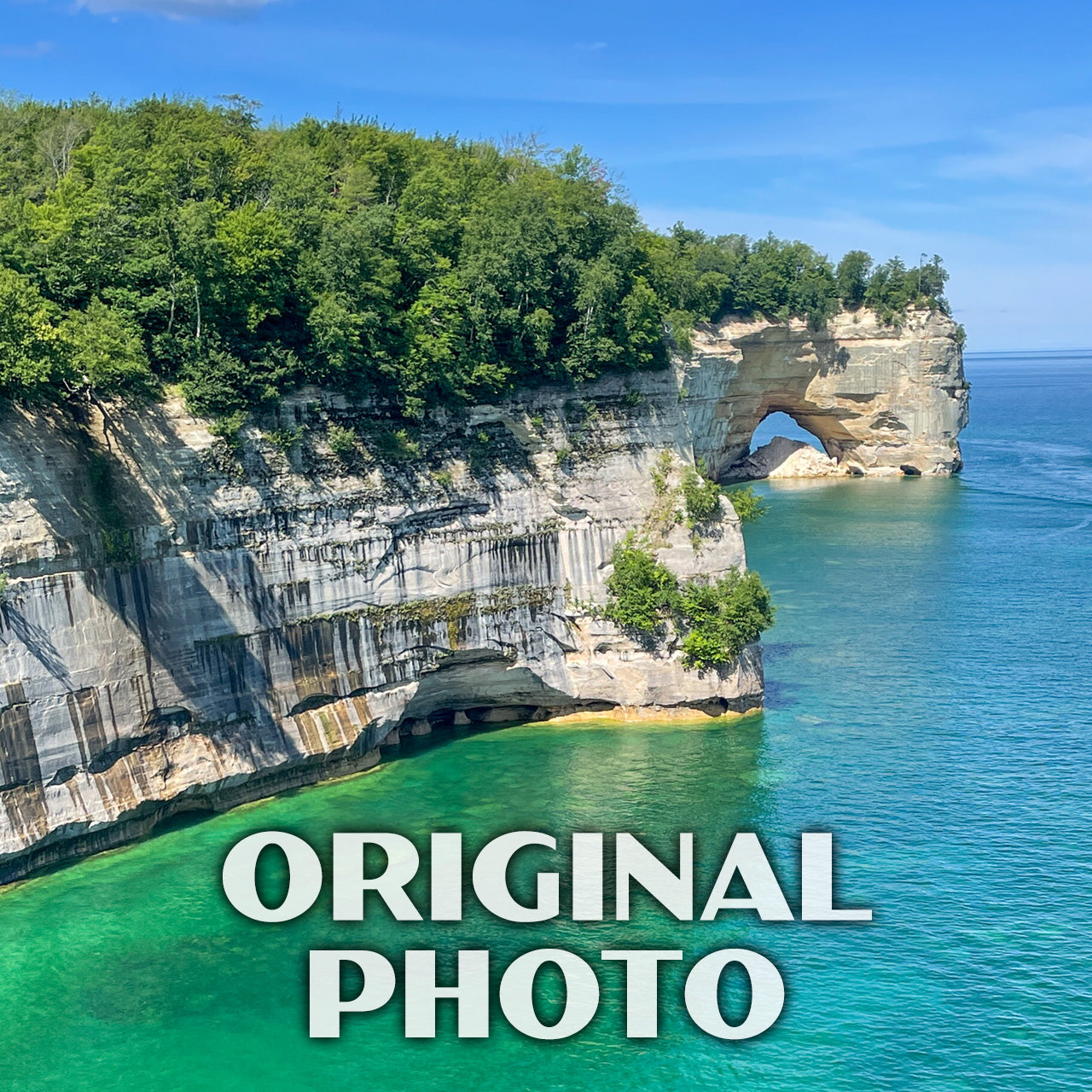 Pictured Rocks National Lakeshore Poster-WPA (Grand Portal Point)