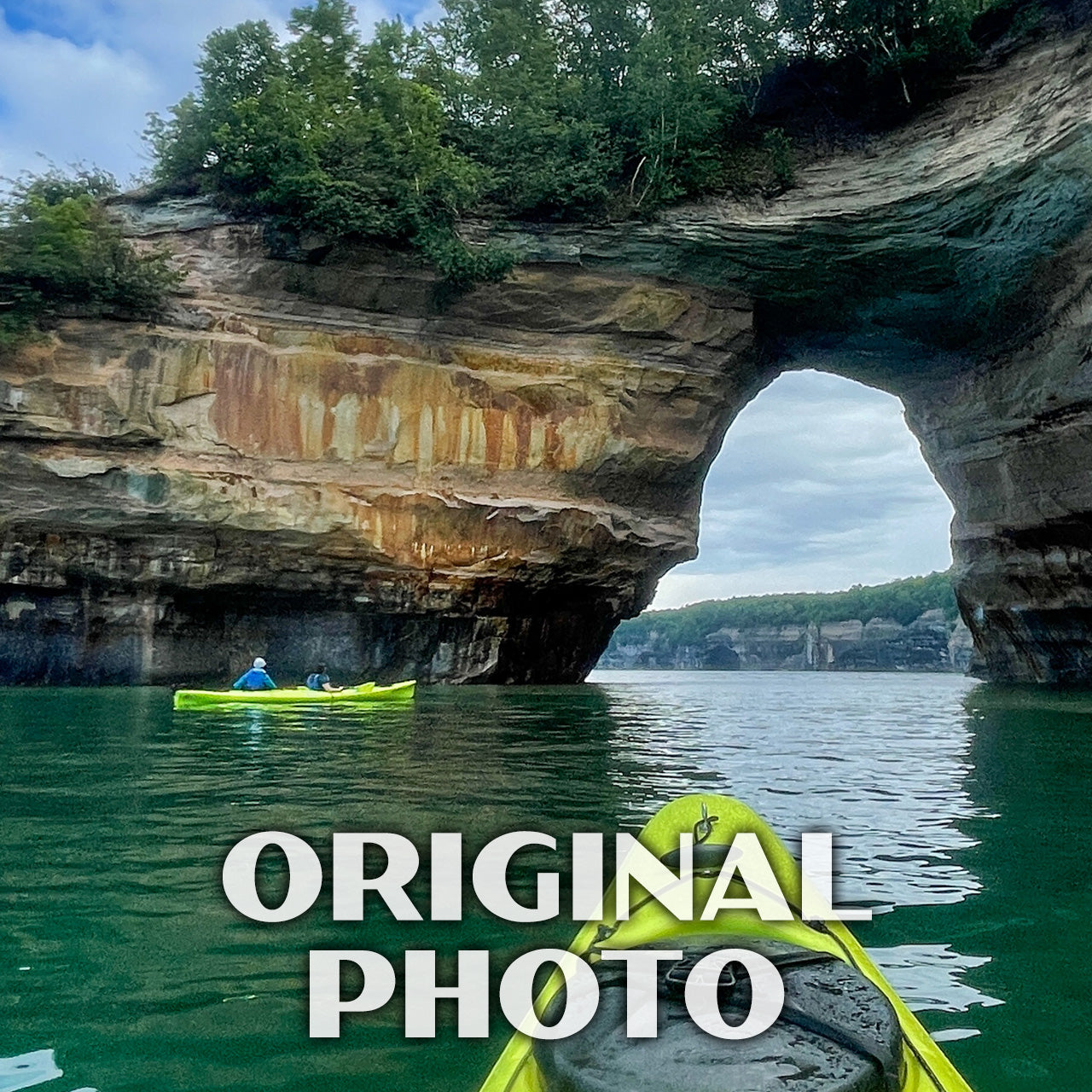Pictured Rocks National Lakeshore Poster-WPA (Kayaking)