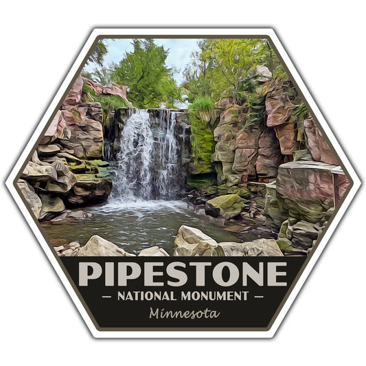 Pipestone national monument sticker