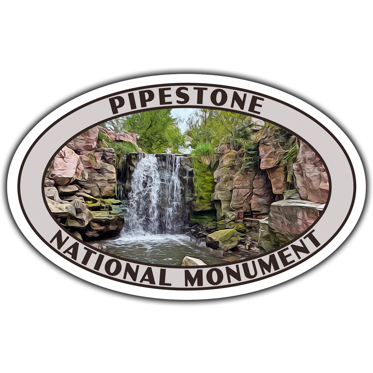 Pipestone national monument sticker