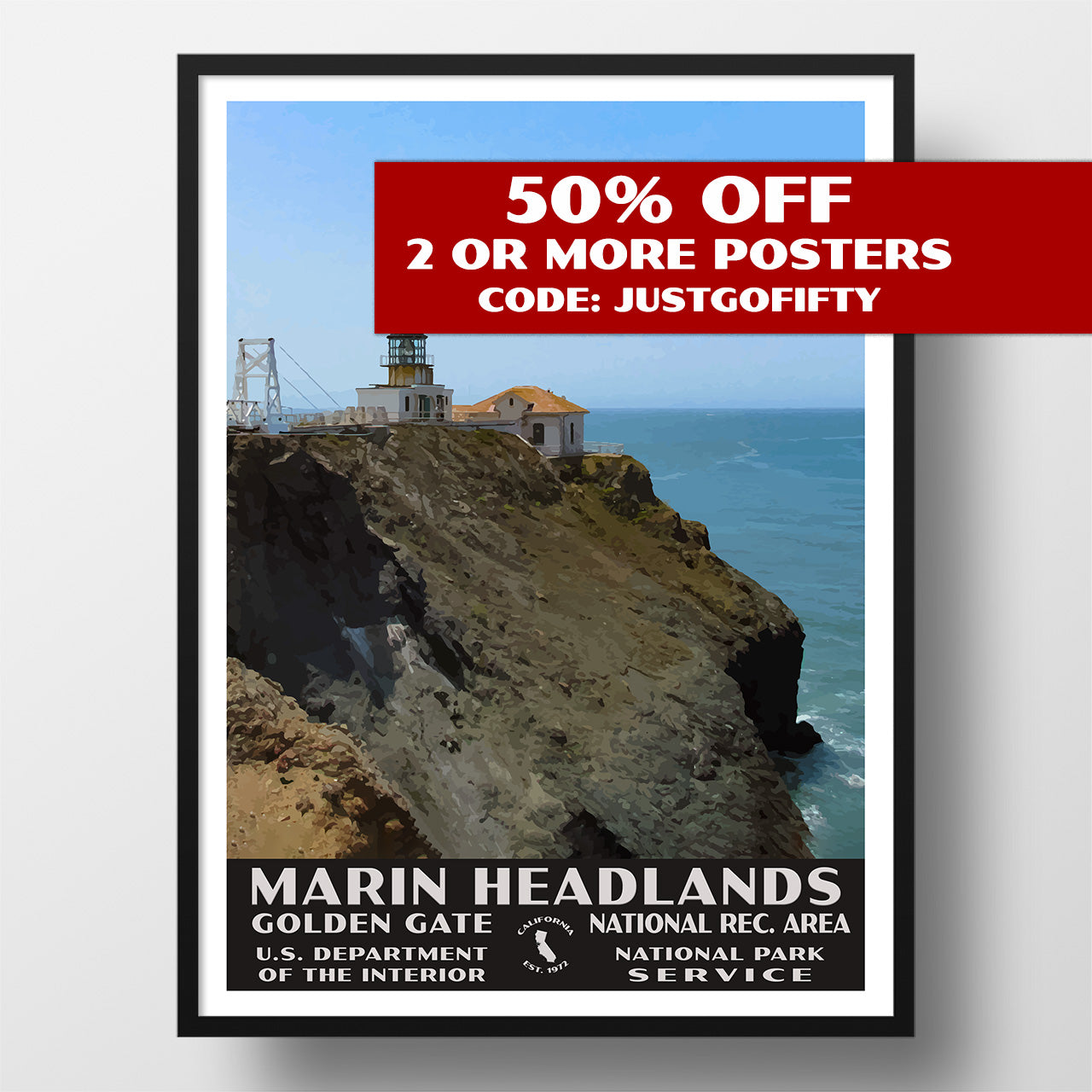 marin headlands poster