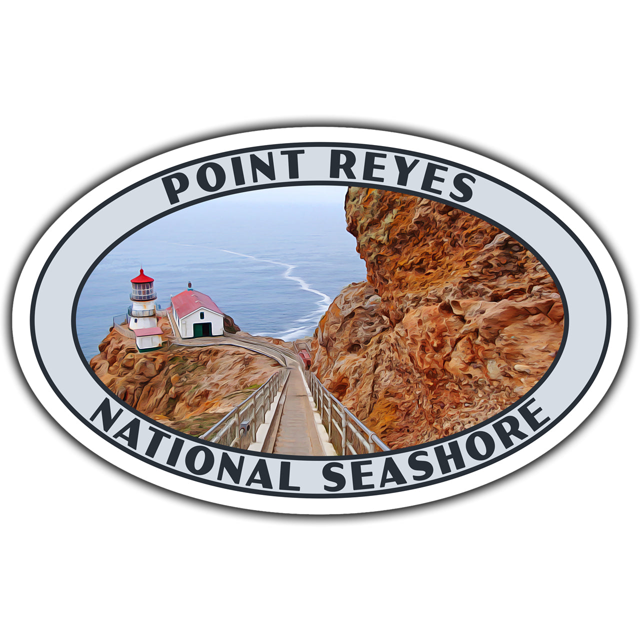 Point Reyes National Seashore Sticker (Lighthouse) – Just Go Travel Studios