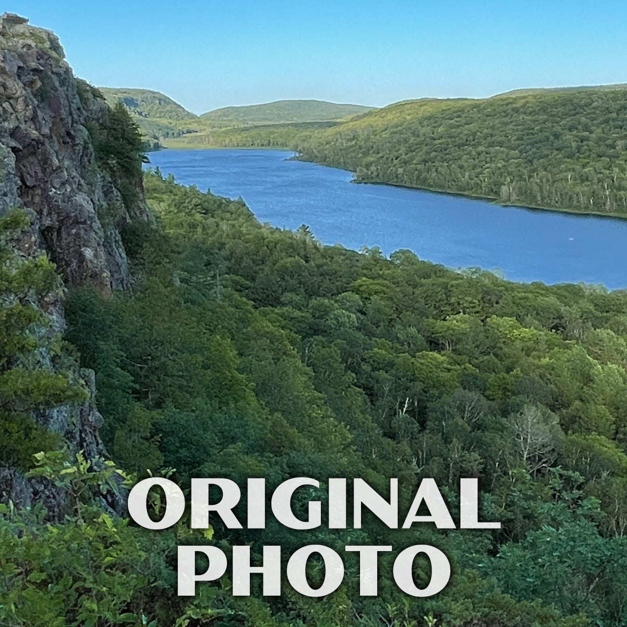 Porcupine Mountains Wilderness State Park Poster-WPA (Lake of the Clouds)