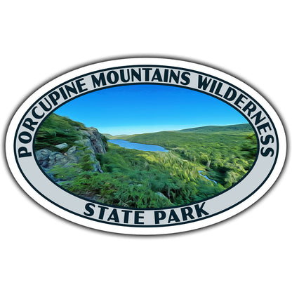 Porcupine Mountains Wilderness state park sticker