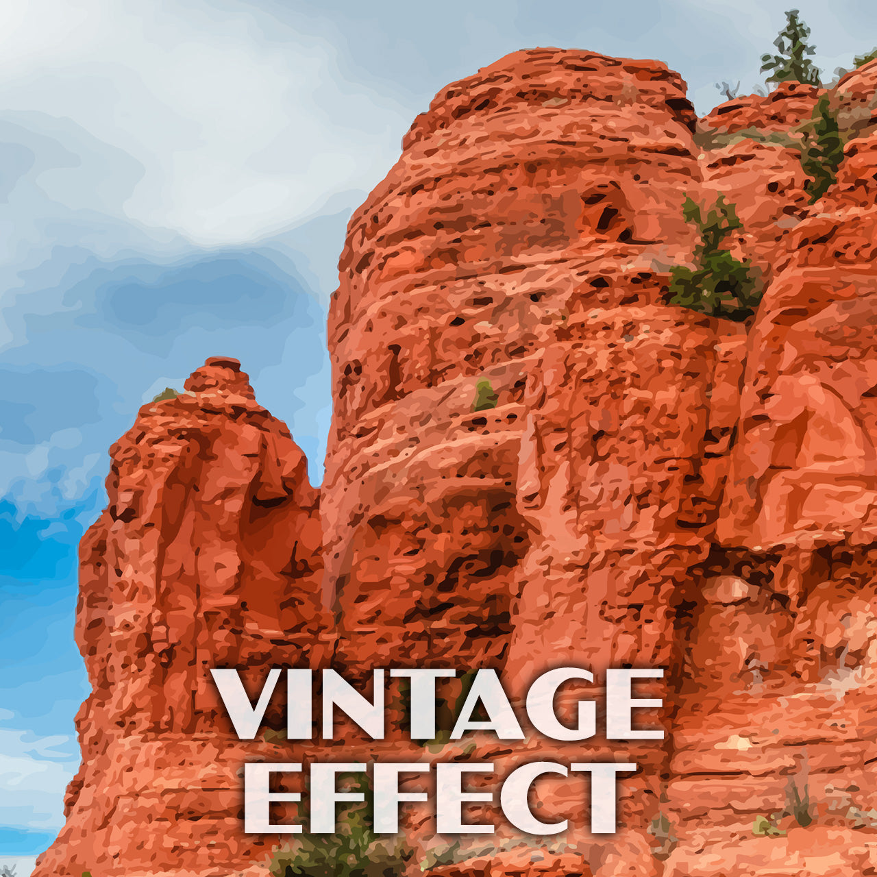 Red Rock State Park Poster-WPA (Peak View)