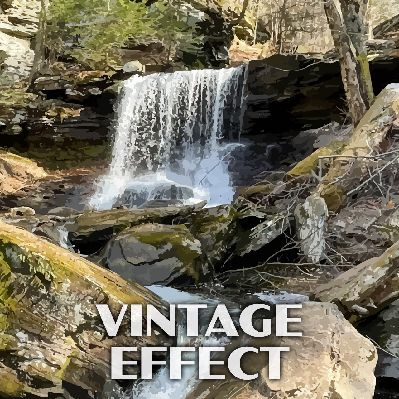 Ricketts Glen State Park Poster - WPA (Waterfall)
