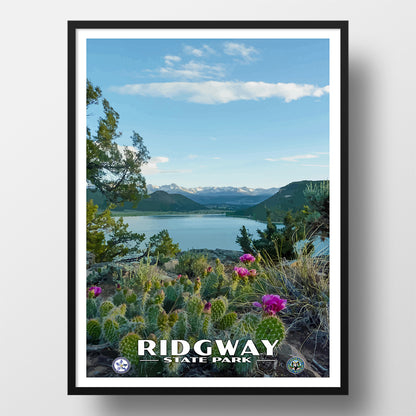 Ridgway State Park Poster - WPA (Cactus in Bloom) - CPF / RSP