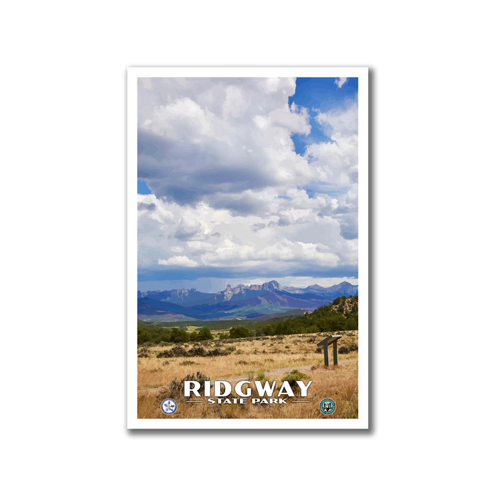 Ridgway State Park Poster - WPA (Distant View) - CPF / RSP
