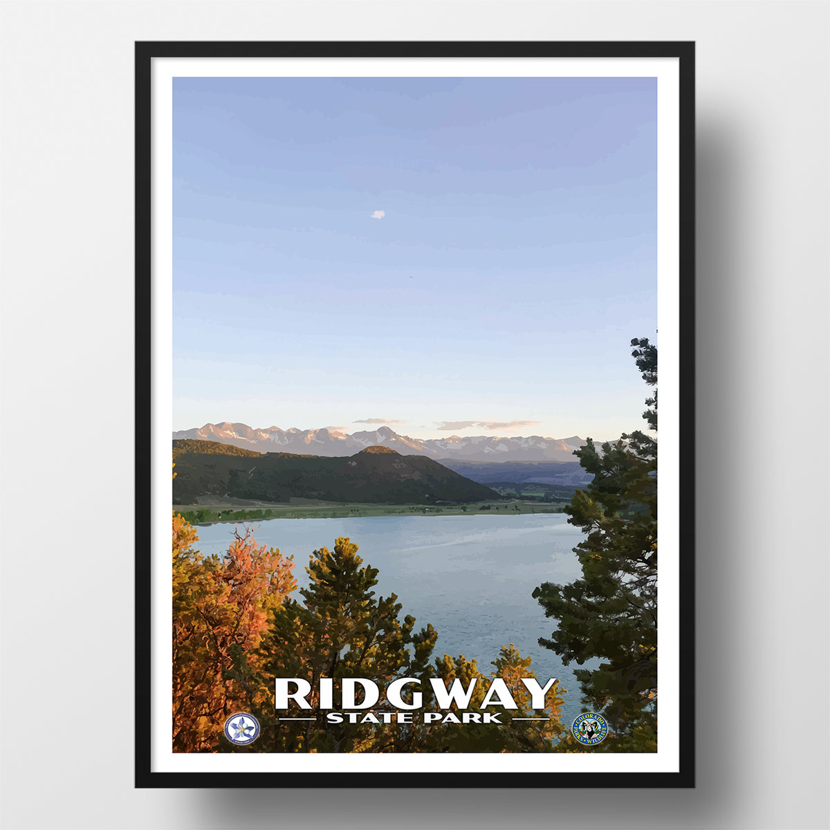 Ridgway State Park Poster - WPA (Fall) - CPF / RSP