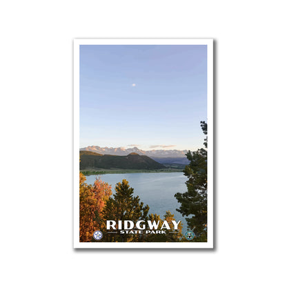 Ridgway State Park Poster - WPA (Fall) - CPF / RSP