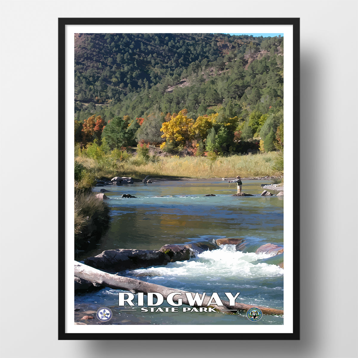 Ridgway State Park Poster - WPA (Fly Fishing) - CPF / RSP