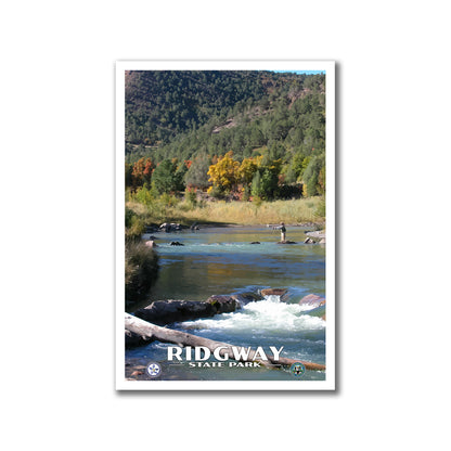 Ridgway State Park Poster - WPA (Fly Fishing) - CPF / RSP