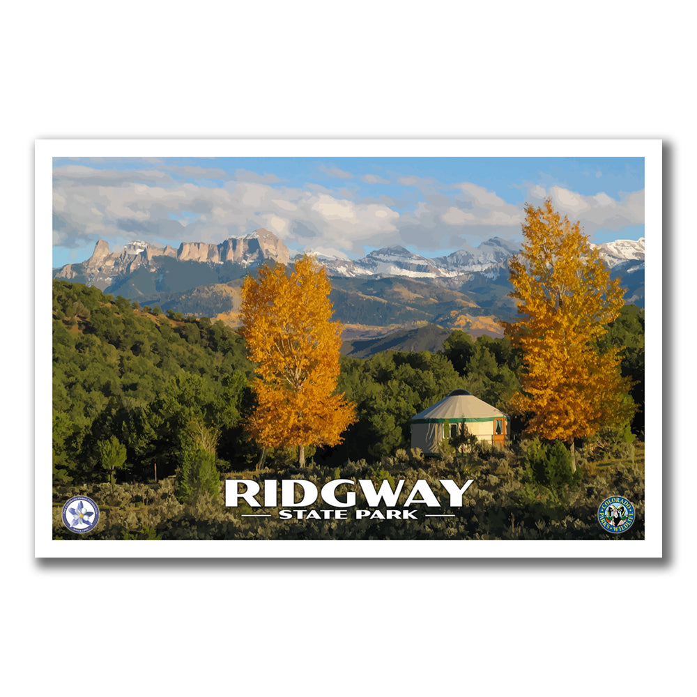 Ridgway State Park Poster - WPA (Yurt) - CPF / RSP