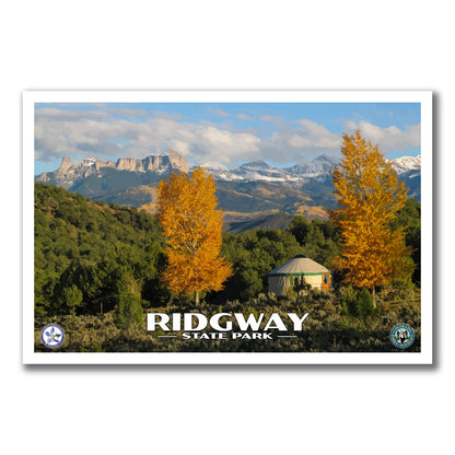 Ridgway State Park Poster - WPA (Yurt) - CPF / RSP