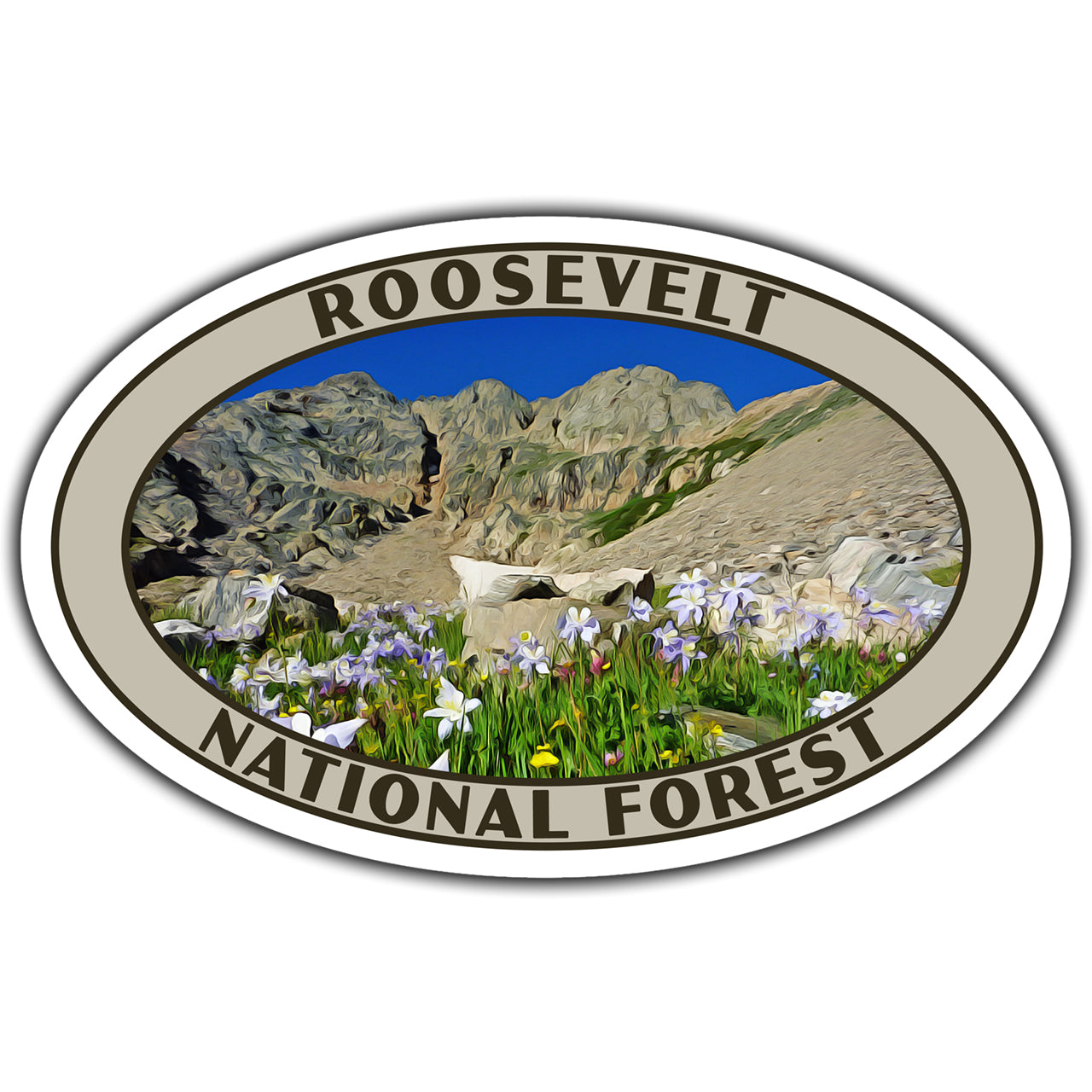 Roosevelt national forest sticker