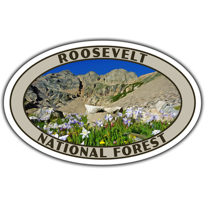Roosevelt national forest sticker