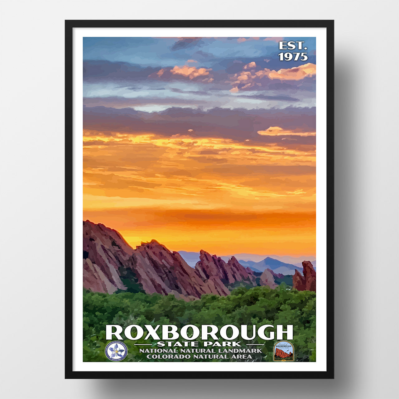 Roxborough State Park Poster - WPA (Fire) - CPF / FORSP