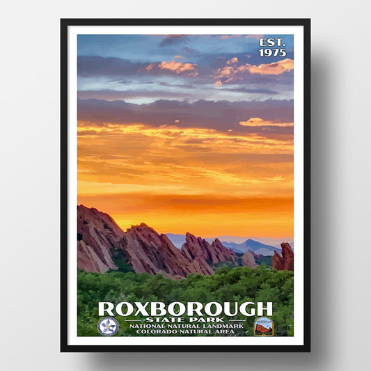 Roxborough State Park Poster - WPA (Fire) - CPF / FORSP