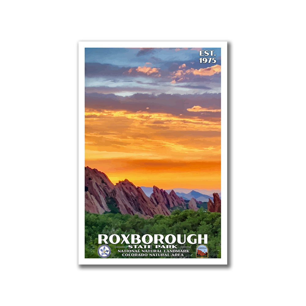 Roxborough State Park Poster - WPA (Fire) - CPF / FORSP