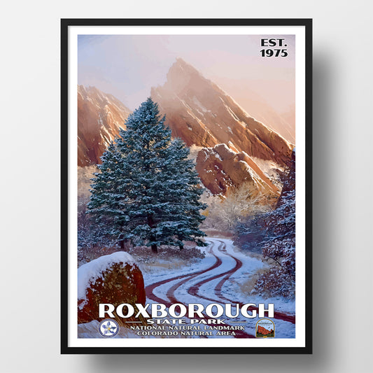 Roxborough State Park Poster - WPA (Snow) - CPF / FORSP