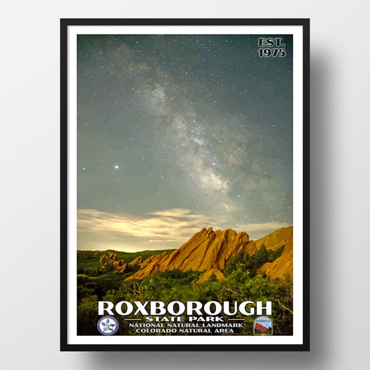 Roxborough State Park Poster - WPA (Starry Night) - CPF / FORSP