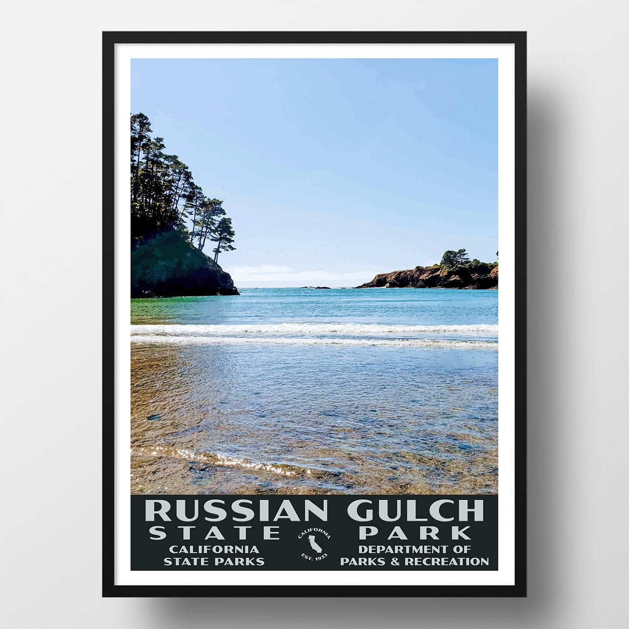Russian Gulch State Park Poster