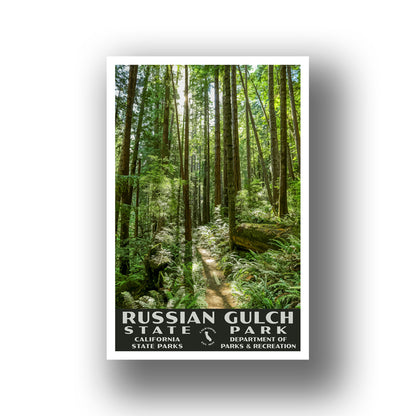 Russian Gulch State Park Poster-WPA (Forest)