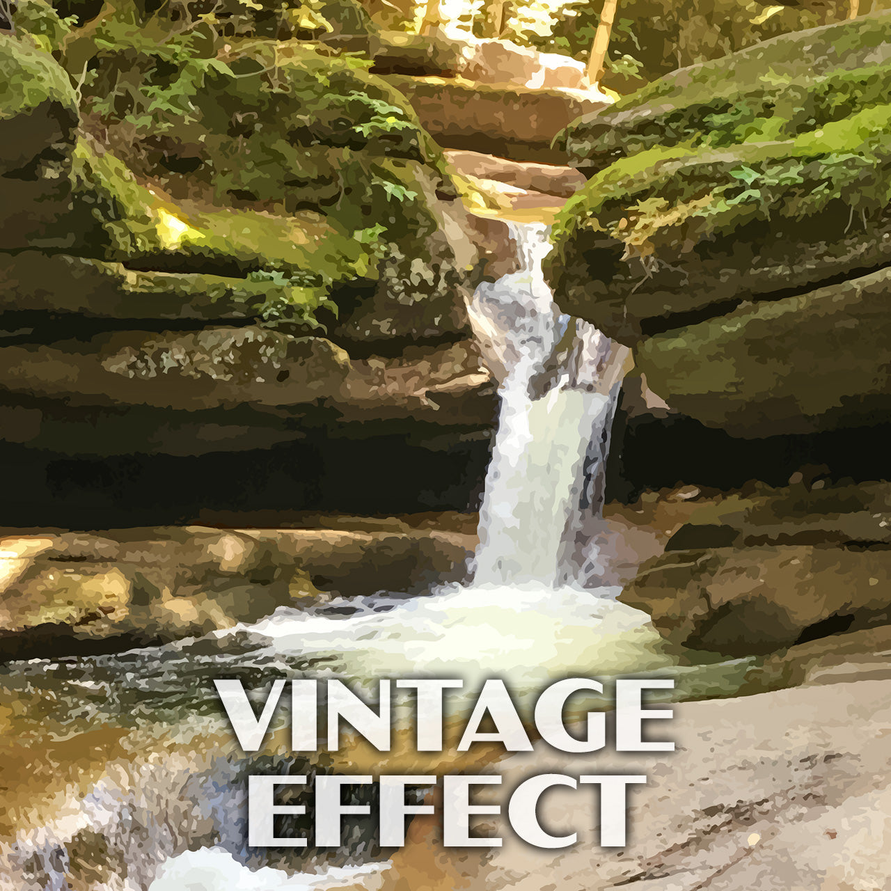Sabbaday Falls Poster - WPA (Sabbaday Falls) (New Hamsphire State)
