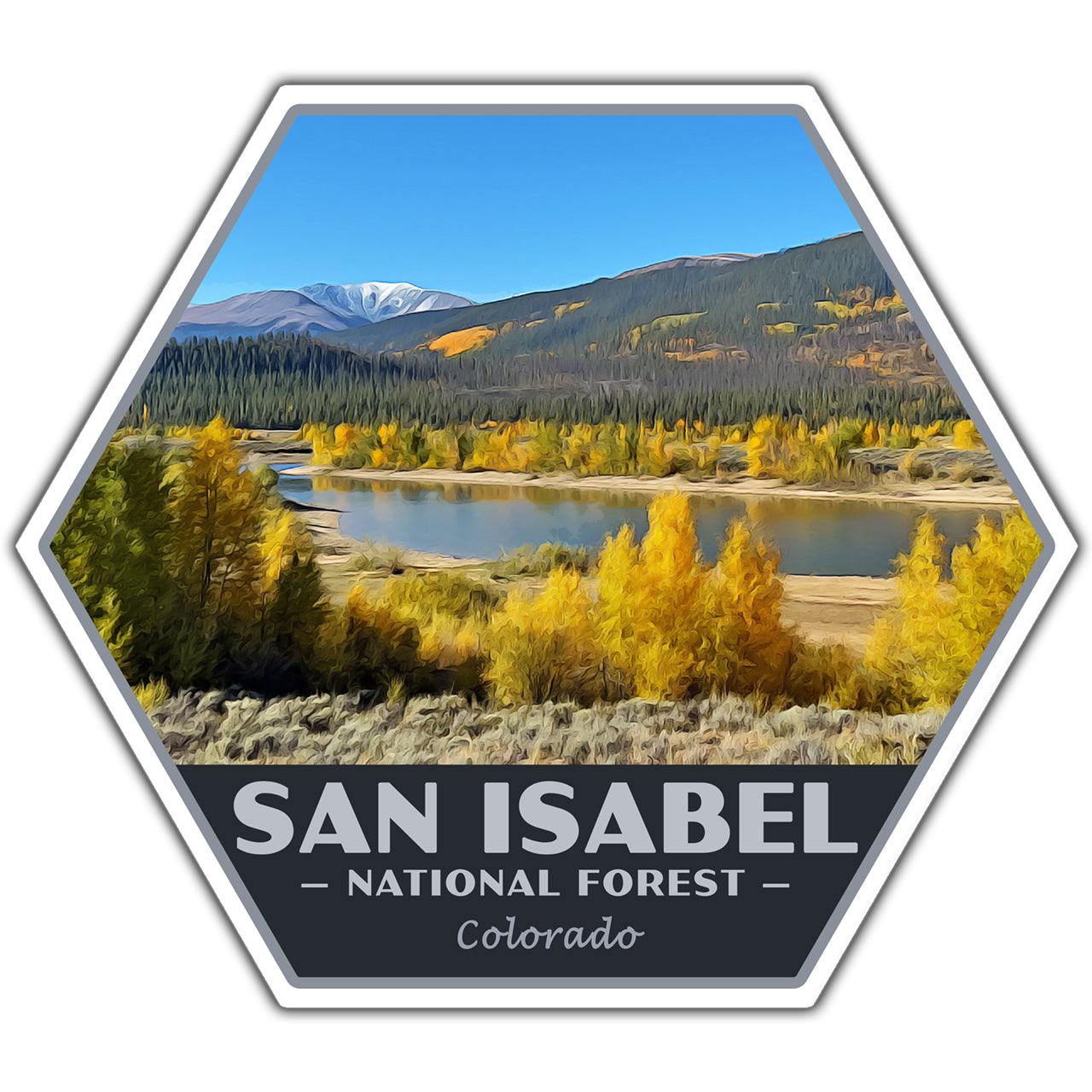 San Isabel national forest sticker