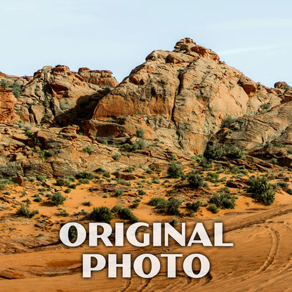 Sand Hollow State Park Poster-WPA (Red Mountain)