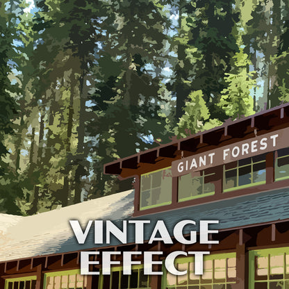 Sequoia National Park Poster-WPA (Giant Forest Museum)