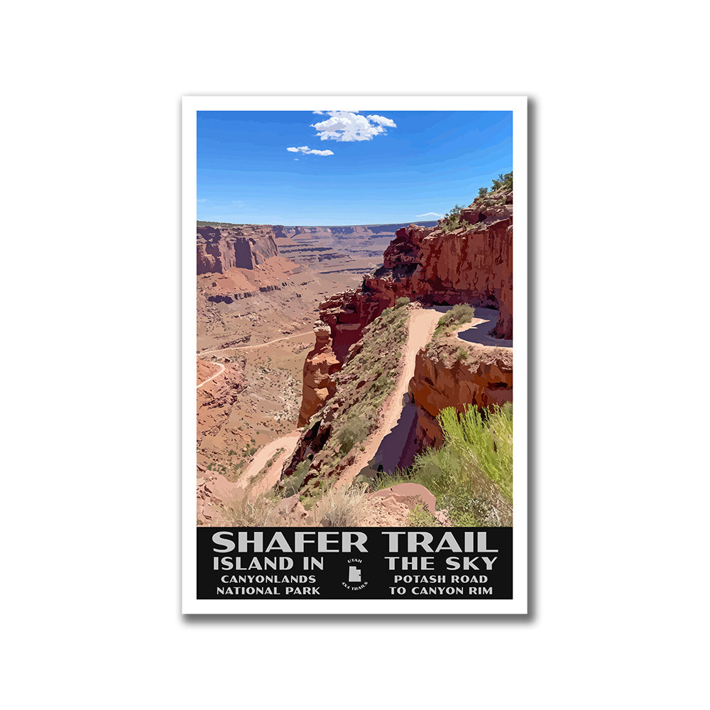 Canyonlands National Park Poster-WPA (Shafer Trail)