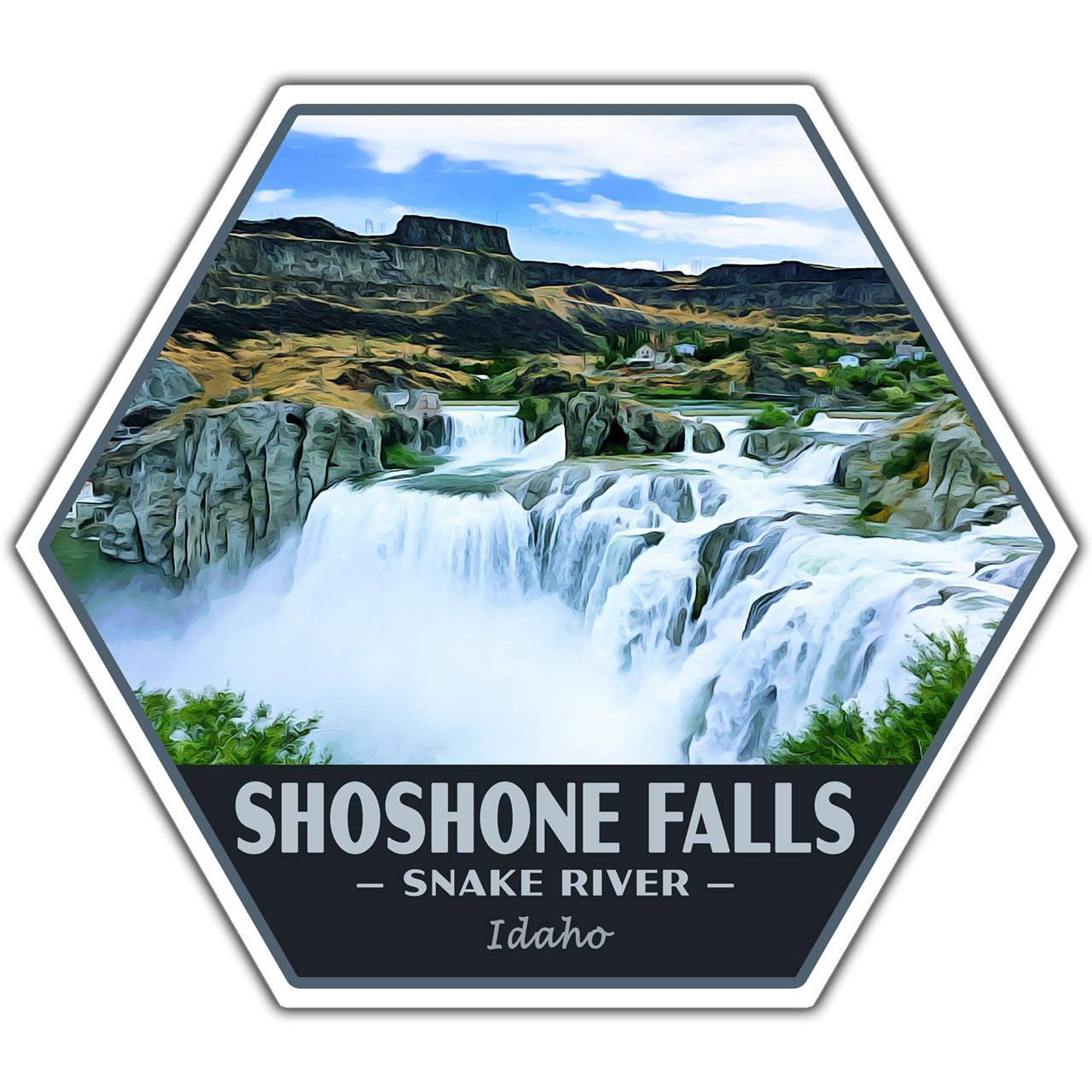 Shoshone falls sticker