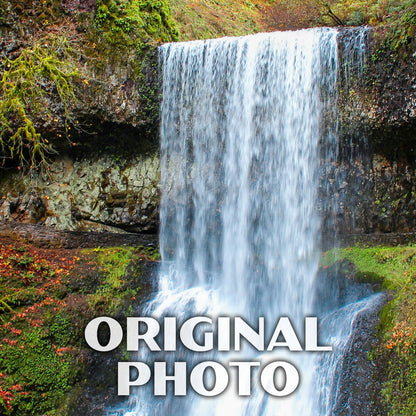 Silver Falls State Park Poster-WPA (Lower South Falls)