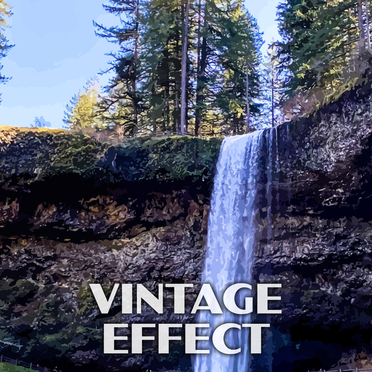 Silver Falls State Park Poster-WPA (Silver Falls in the Spring)